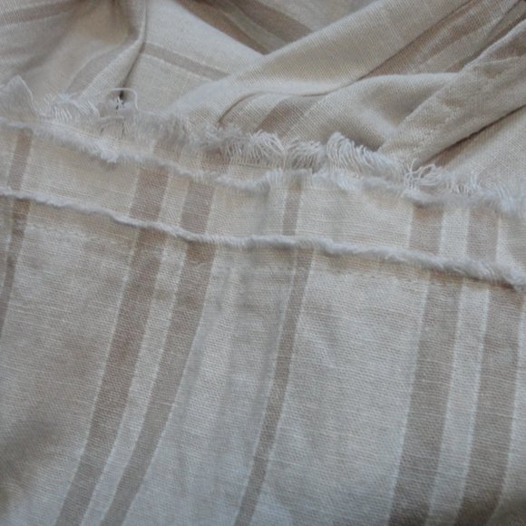 Wide-leg Striped Linen Pants - Picture 6 of 7